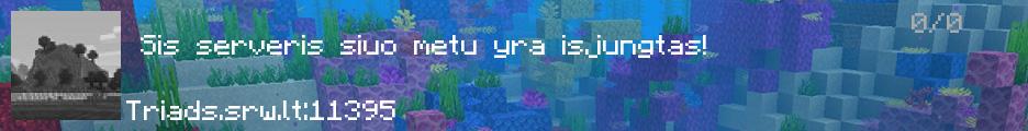TRIADS - Minecraft serveris banner