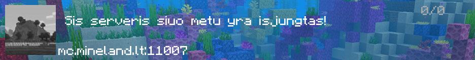 mineland - čia prasidėda žaidimas. banner