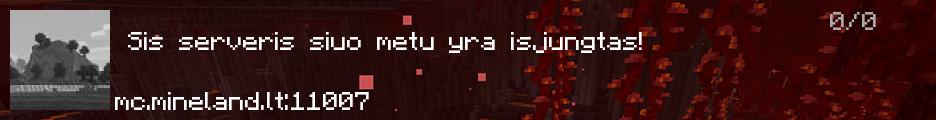 mineland - čia prasidėda žaidimas. banner