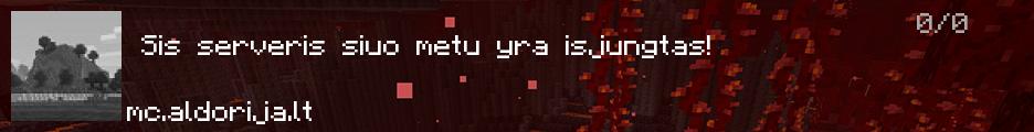 Aldorija.LT Survival/RPG banner