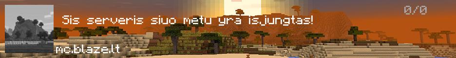 MC.BLAZE.LT - SURVIVAL/PVP banner
